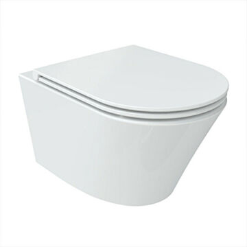 Wellis Clement fali rimless WC csésze fehér színben, perem nélküli kivitel WF00016
