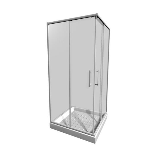 Jika Lyra Plus zuhanyfülke, négyzetes, 80x80cm, fehér profil ( H2513810006681 )