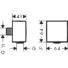 Kép 3/3 - Hansgrohe Fixfit Square fali csatlakozás visszafolyásgátlóval (26455000)