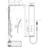 Kép 2/2 - Hansgrohe Raindance Lift zuhanypanel fehér/króm (27008400)