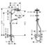 Kép 5/5 - Hansgrohe Crometta 160 1jet Showerpipe egykaros csapteleppel fehér/króm (27266400)