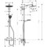 Kép 4/5 - Hansgrohe Crometta S 240 1jet Showerpipe termosztátos csapteleppel DN15 króm (27267000)