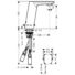 Kép 2/2 - Hansgrohe Metris S mosdó csaptelep infrás hőmérséklet szabályzó nélkül ( 31101000 )