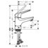 Kép 3/3 - Hansgrohe Novus 70 mosdó csaptelep automata leeresztő szeleppel ( 71020000 )