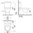Kép 3/3 - Jika Tigo monoblokkos WC-csésze univerzális csatlakozással, mélyöblítésű, fehér 62 cm