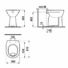 Kép 2/2 - Jika Lyra Plus WC-csésze mozgáskorlátozottak részére, álló, laposöblítésű, alsó kifolyású, fehér (H8253870000001)