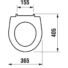 Kép 2/2 - Jika Lyra Plus WC ülőke tetővel, duroplast, lecsapódásgátlóval, műanyag zsanérral ( H8933813000001 )